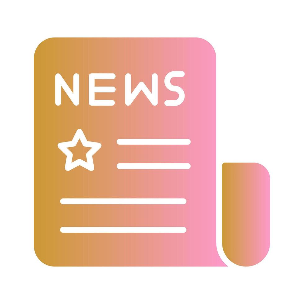 News Headlines Icon Design vector