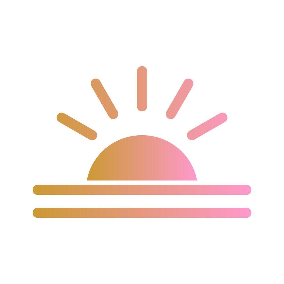 Sunrise Icon Design vector