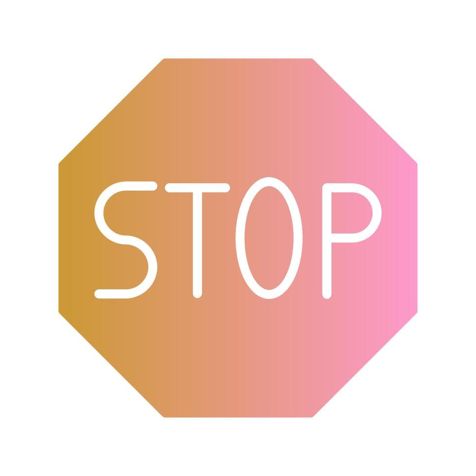 Stop Sign Icon Design vector