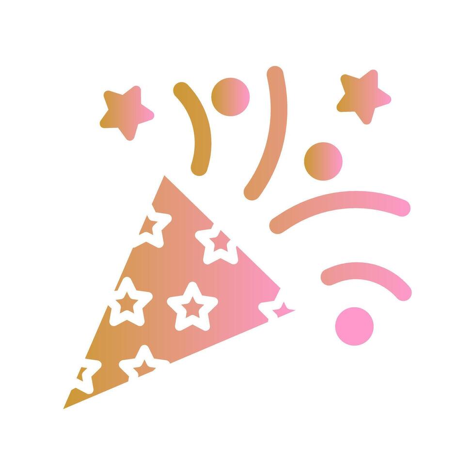Confetti Icon Design vector
