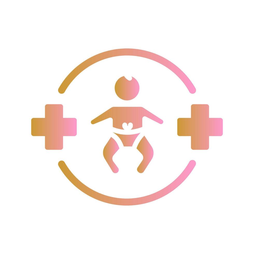 Pediatric Care Icon Design vector