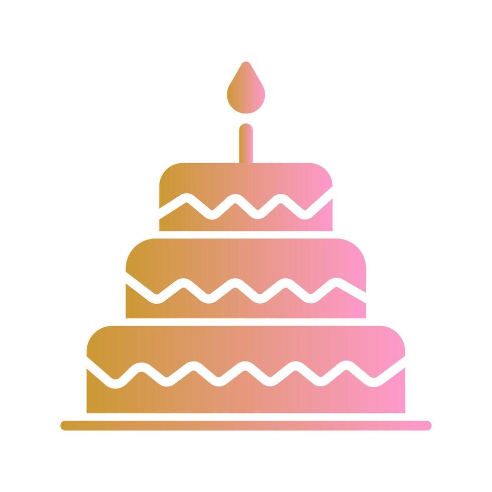 Cake Topper Icon Design vector