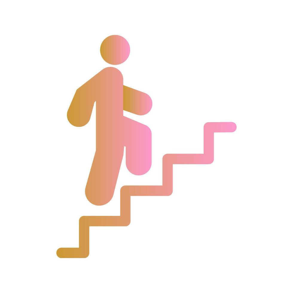 Career Ladder Icon Design vector