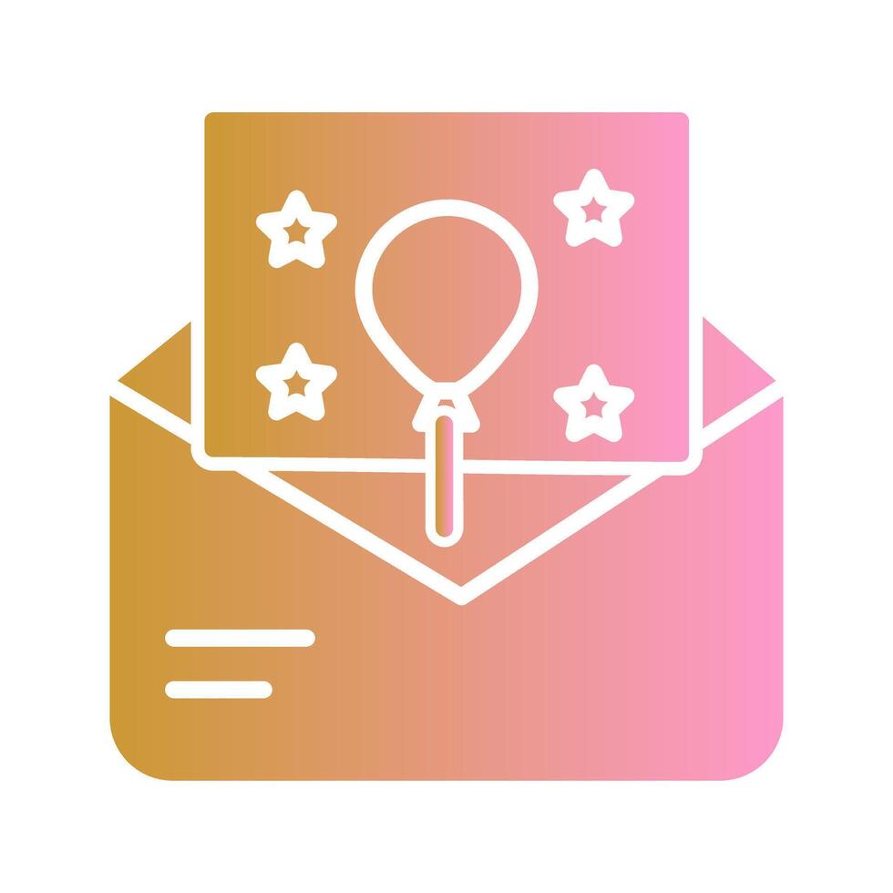Party Invitation Icon Design vector