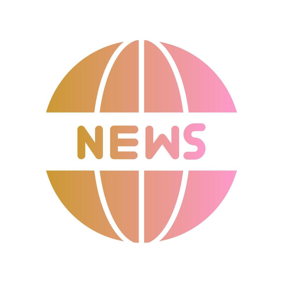 News Website Icon Design vector