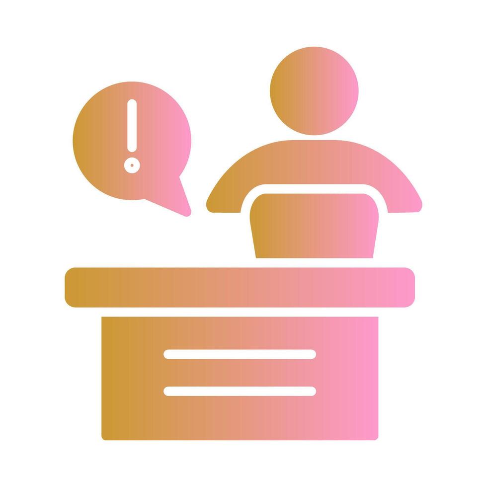 Service Desk Icon Design vector