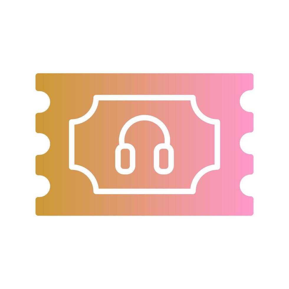 Support Ticket Icon Design vector