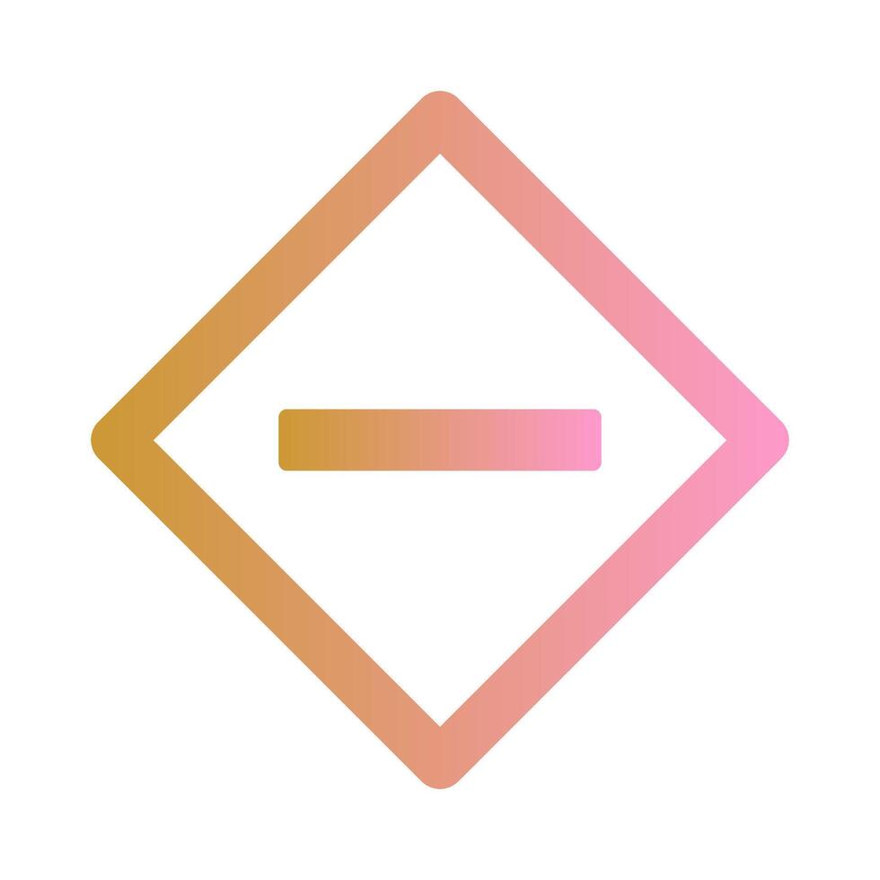 Minus Sign Icon Design vector