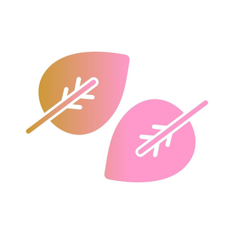 Fallen Leaf Icon Design vector