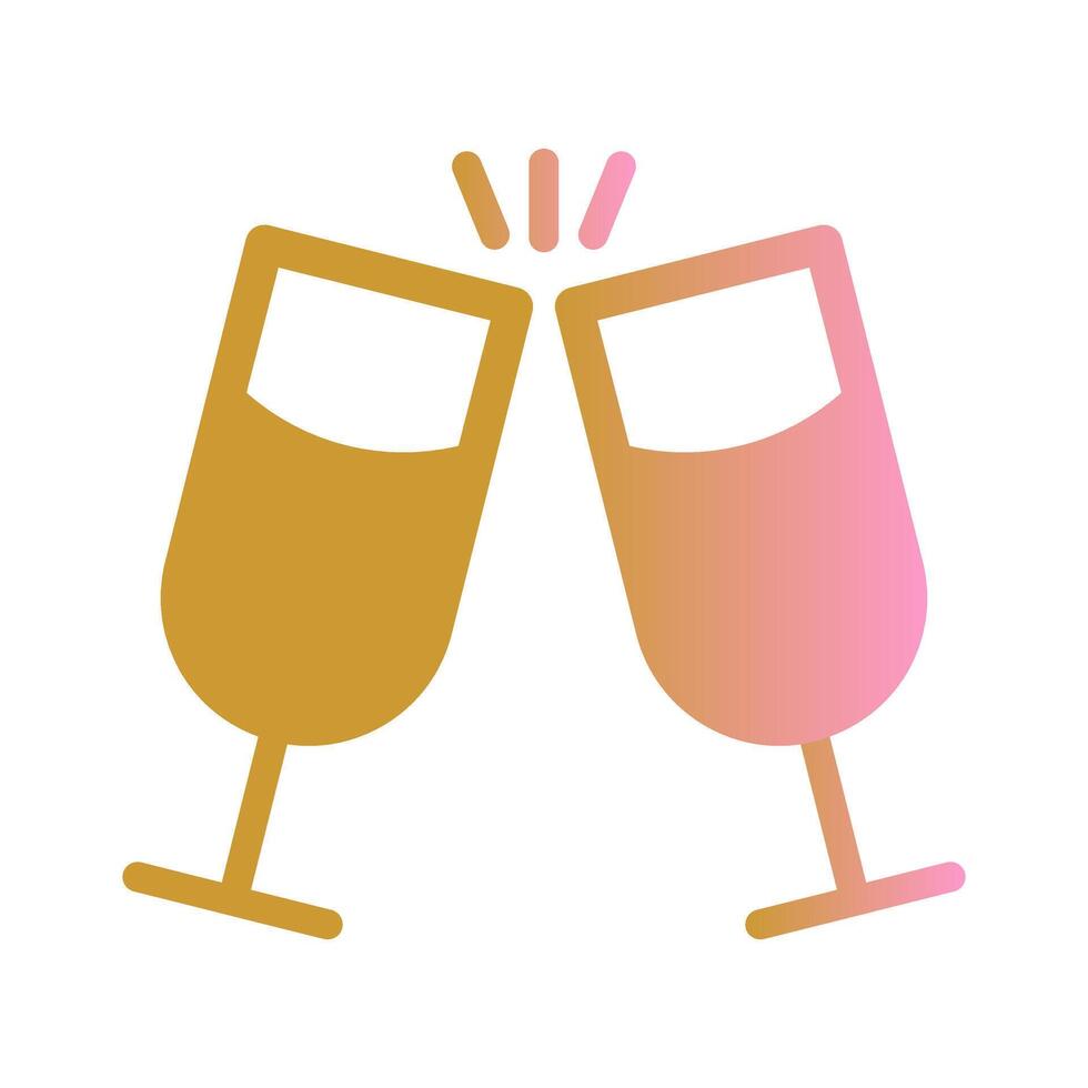Wine Cheers Icon Design vector
