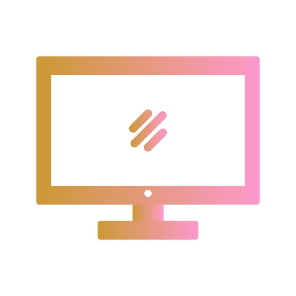 Monitor Icon Design vector