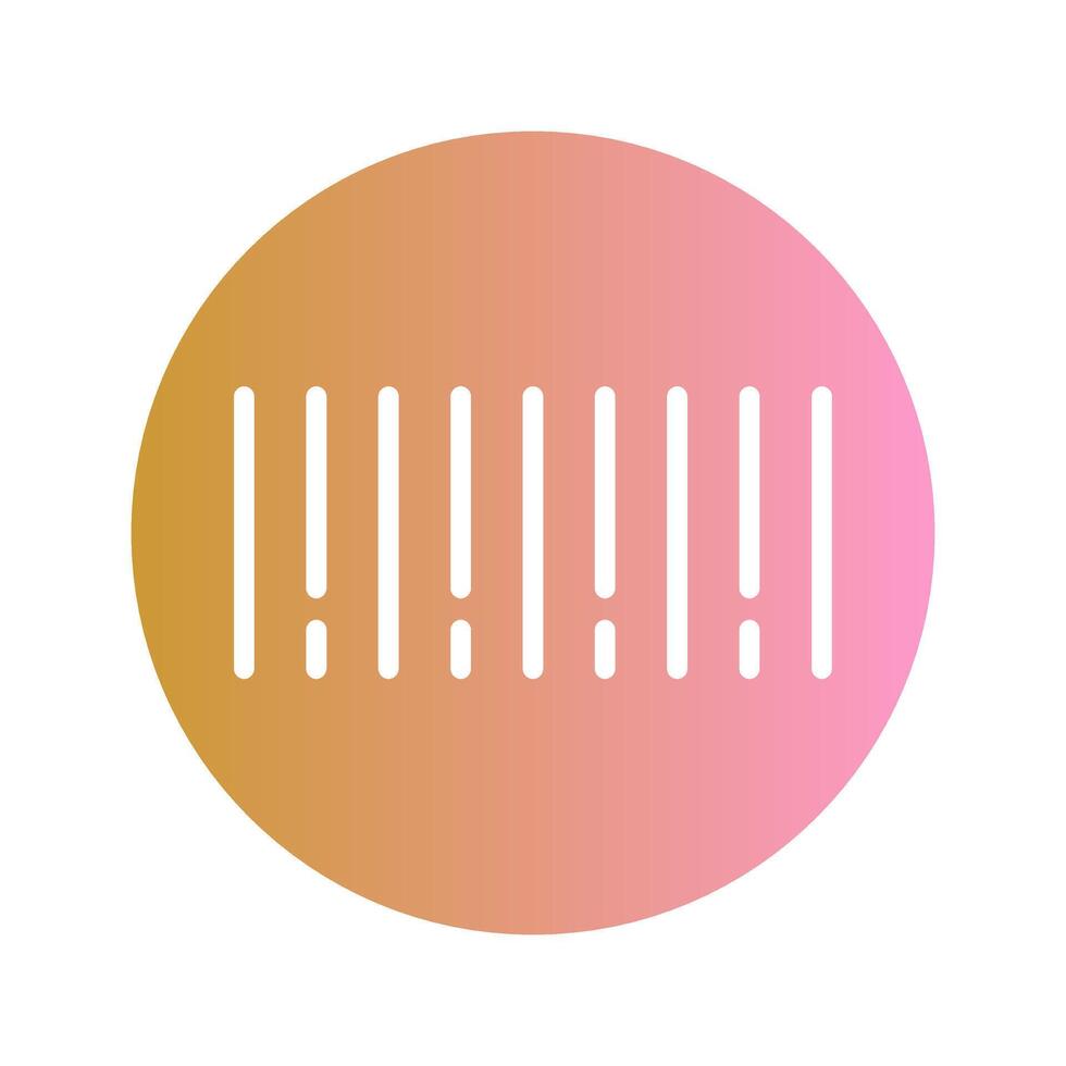 Barcode Sticker Icon Design vector
