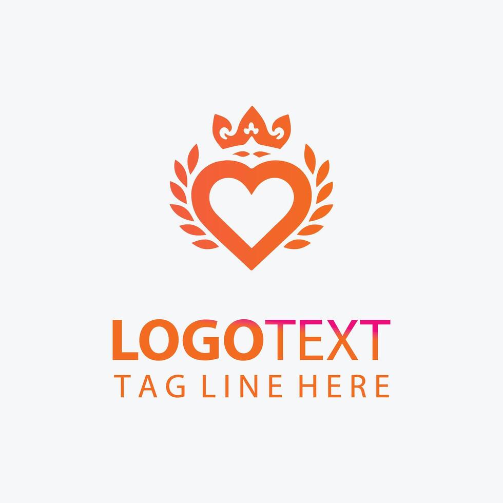 Heart And Soul Logo Design vector