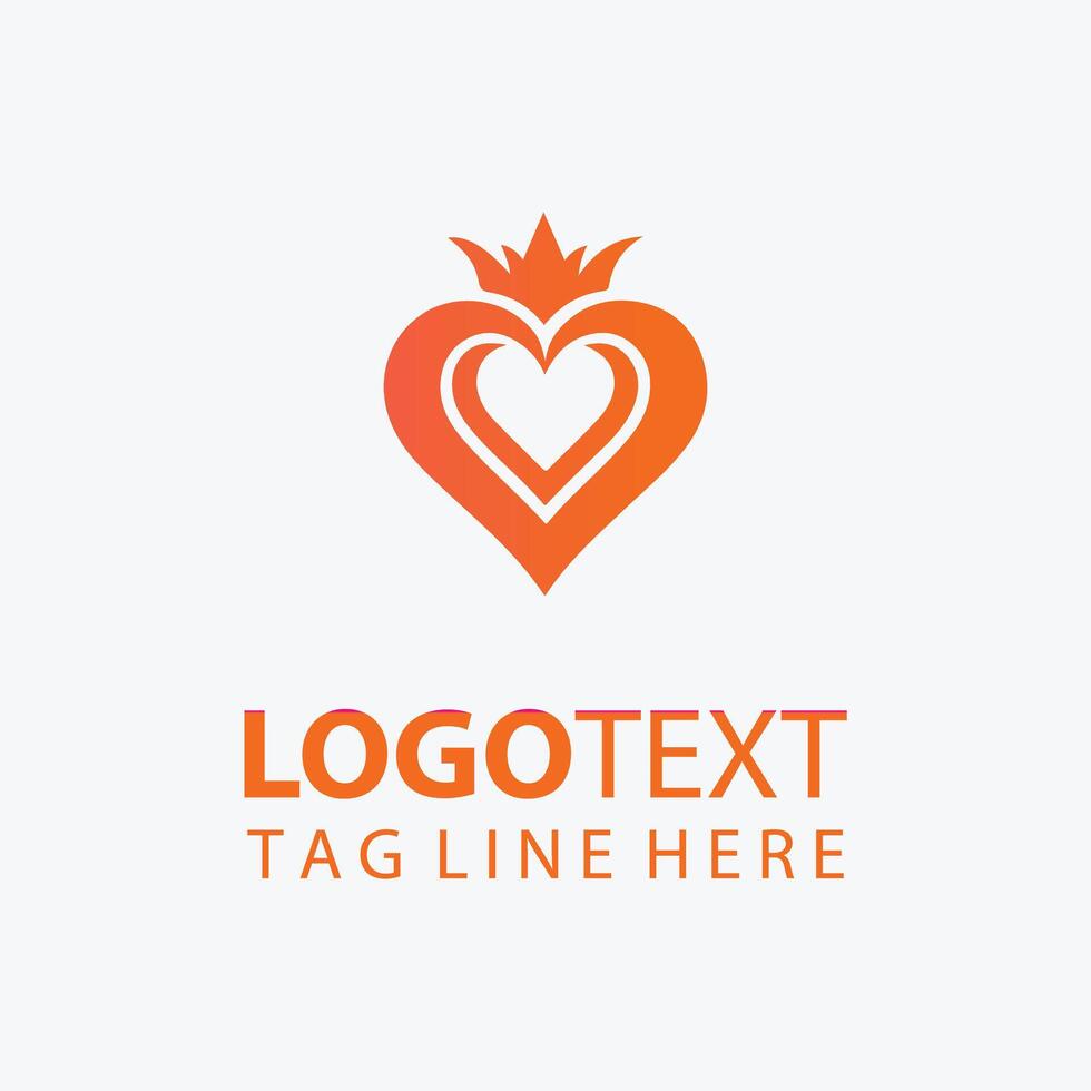 Luminous Heart Logo vector