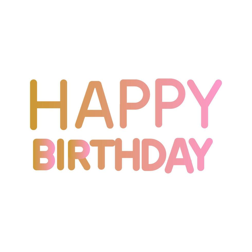 Happy Birthday Sign Icon Design vector