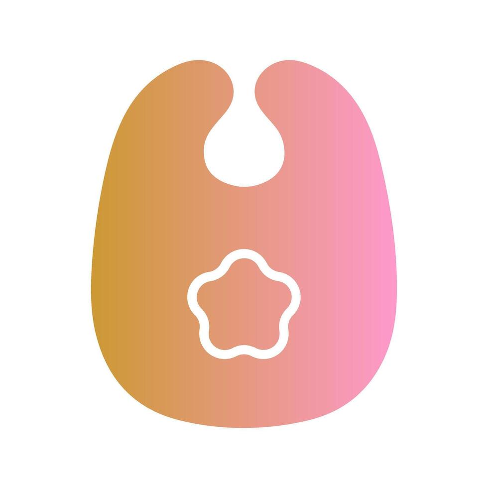 Cute Bibs Icon Design vector