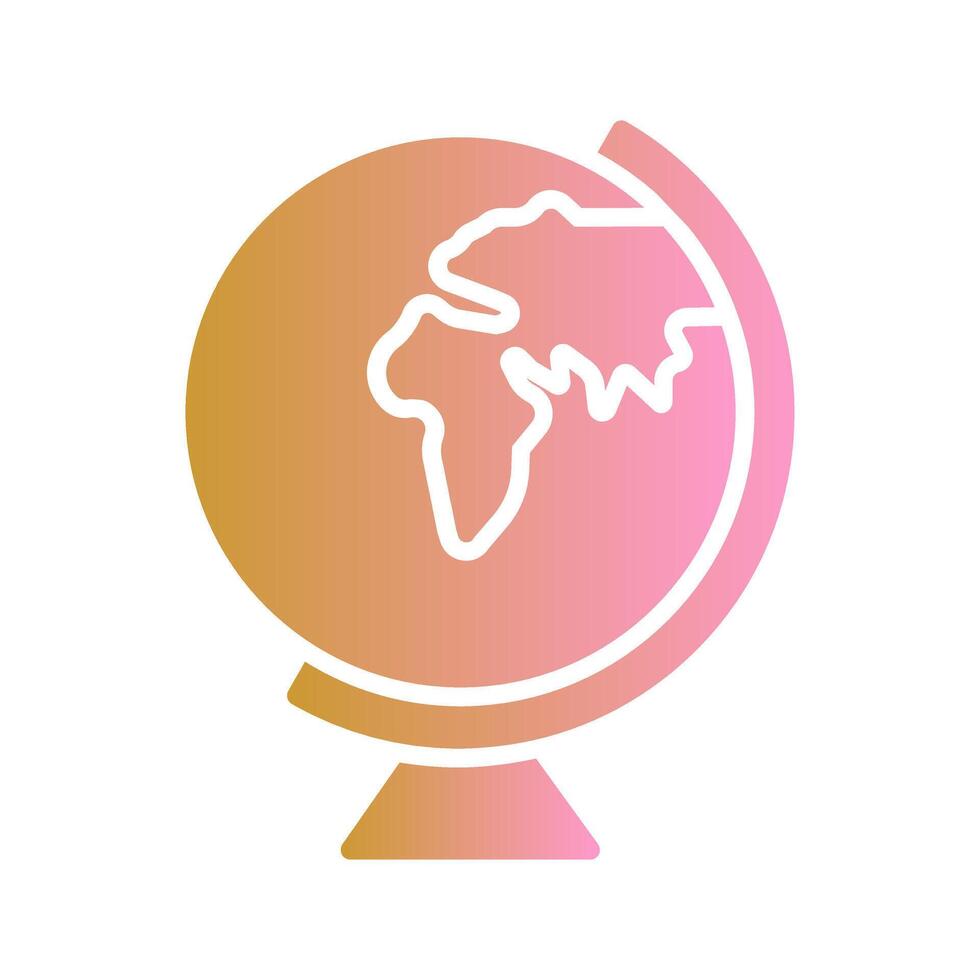 Earth Globe Europe Africa Icon Design vector