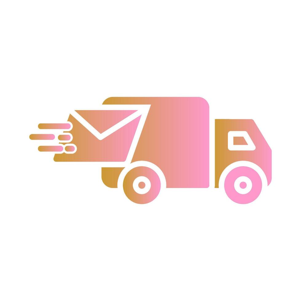 Mail Truck Icon Design vector