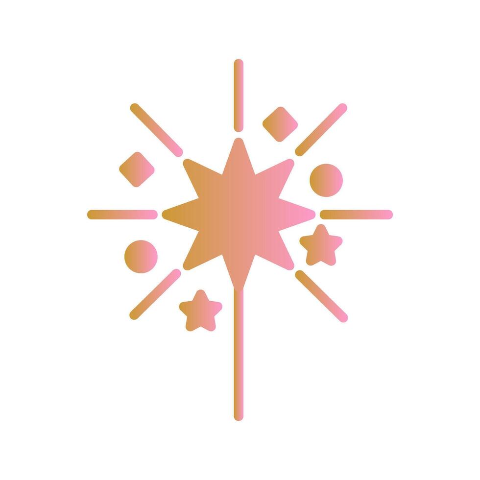 Sparklers Icon Design vector