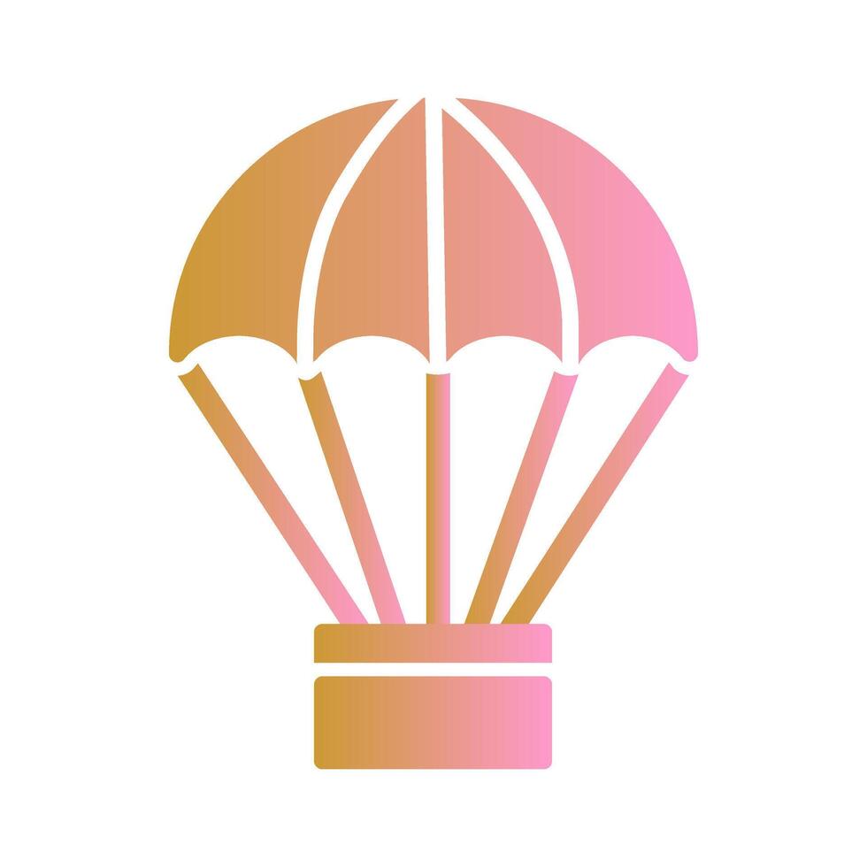 Hot Air Balloon Icon Design vector