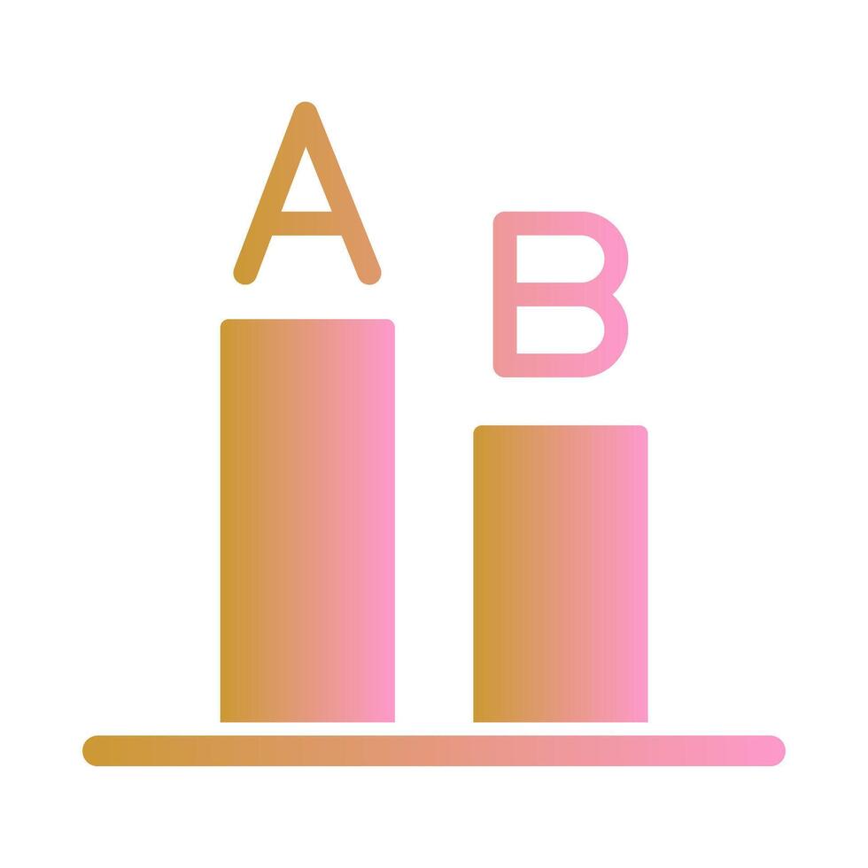 AB Testing Icon Design vector