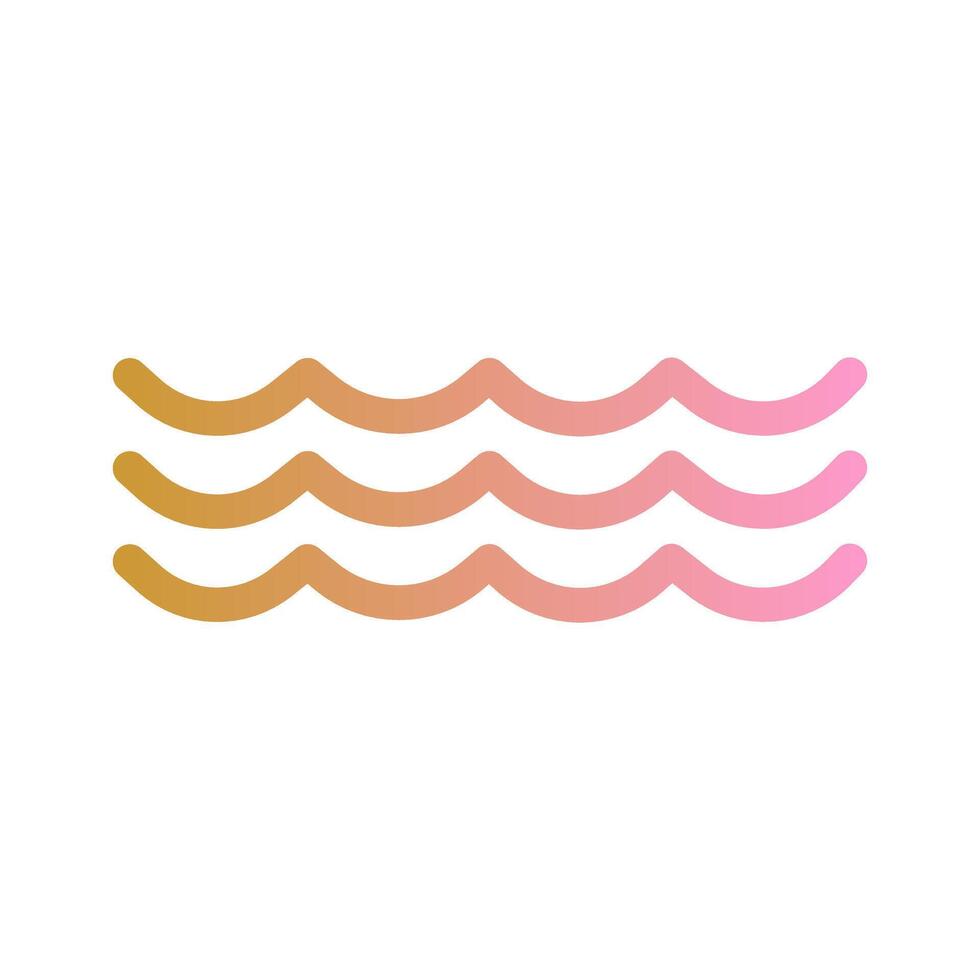 Water Wave Icon Design vector