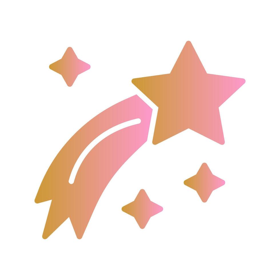 Shooting Star Icon Design vector