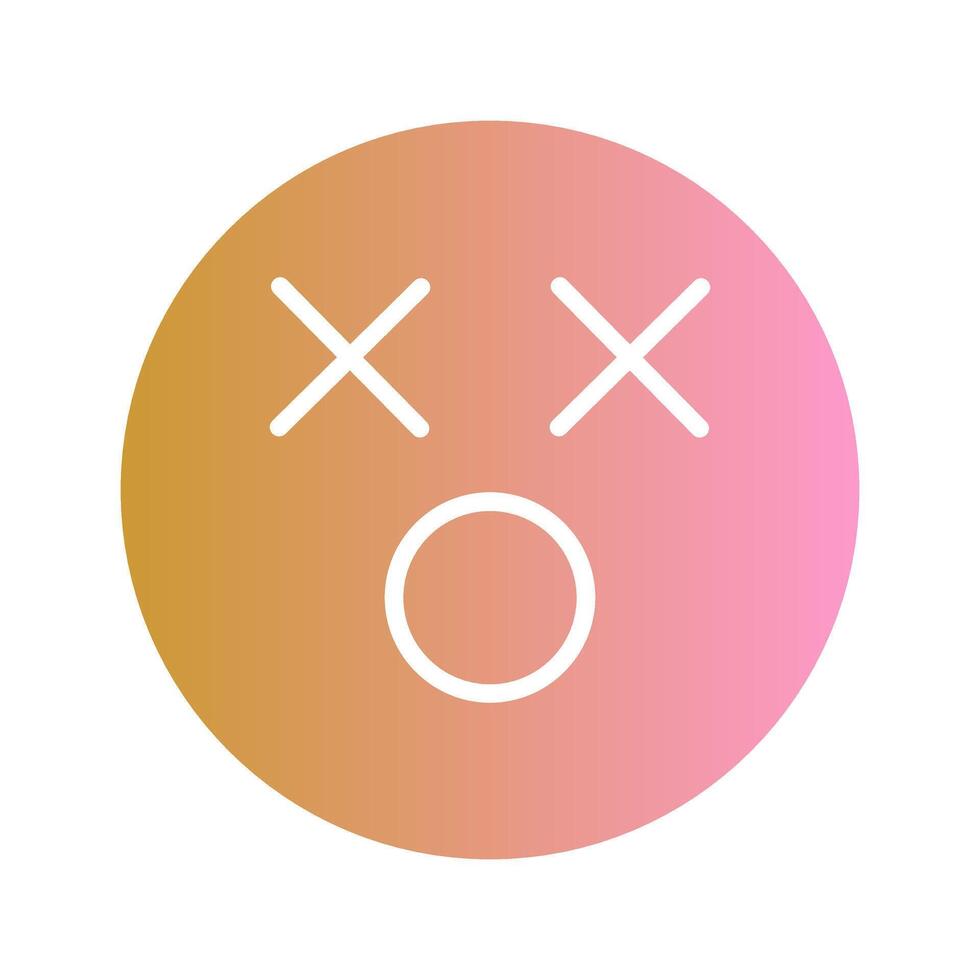Dizzy Face Icon Design vector