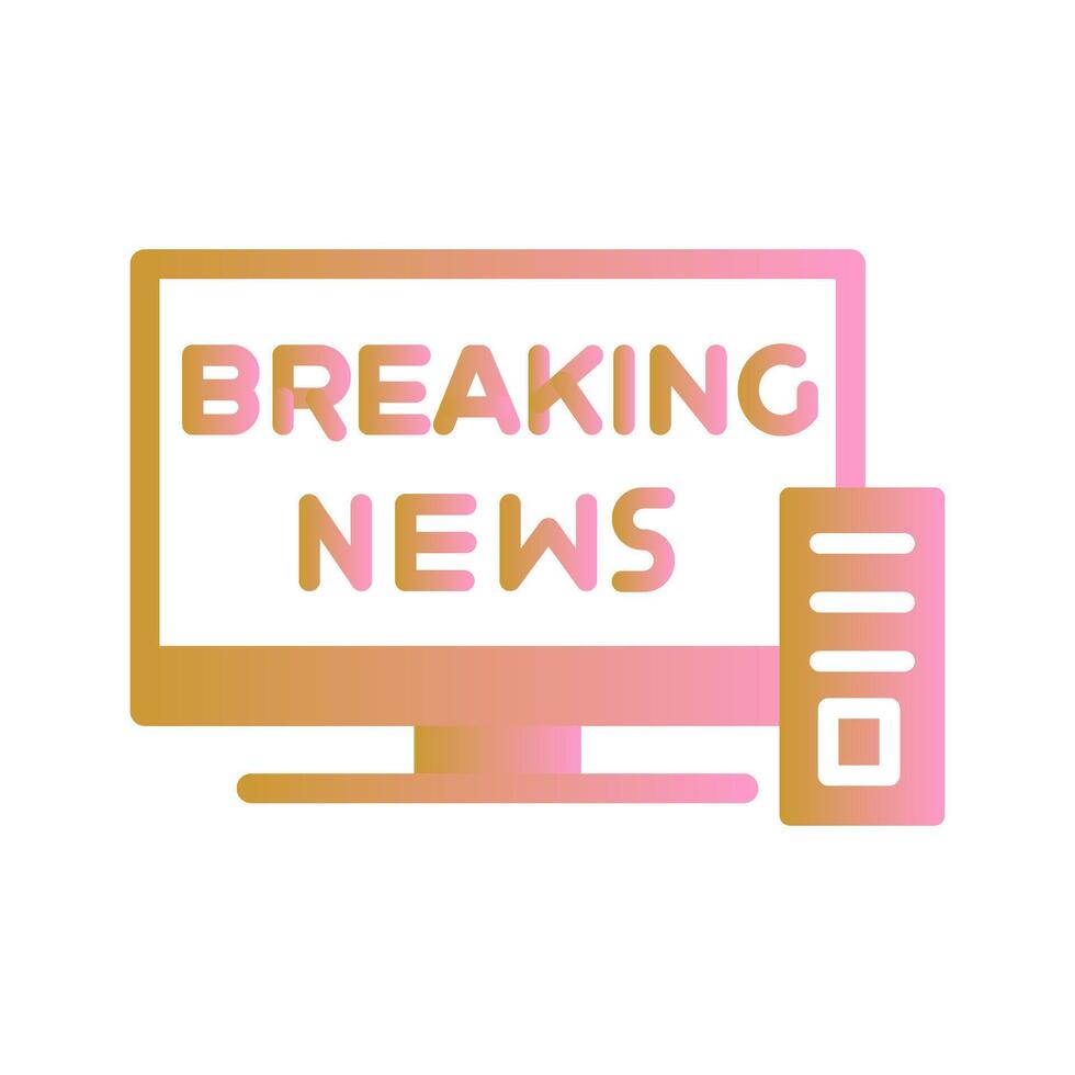 Breaking Story Icon Design vector