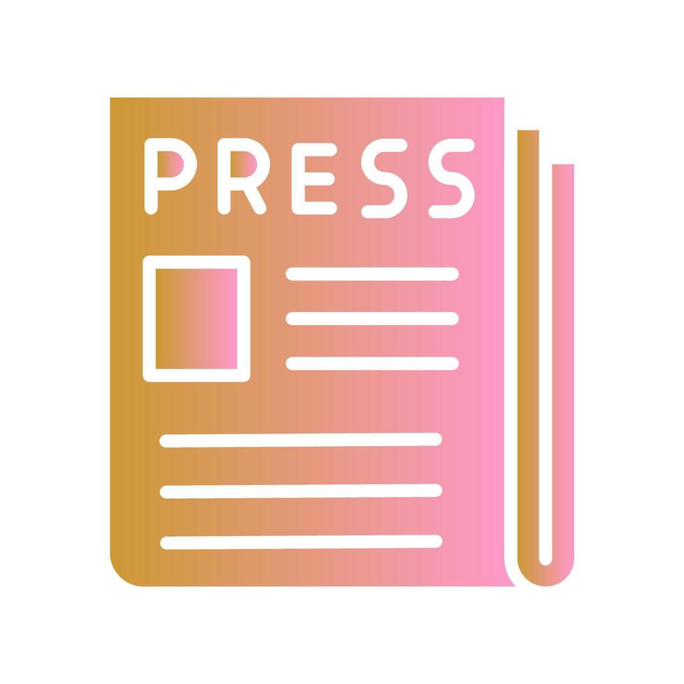 Press Release Icon Design vector