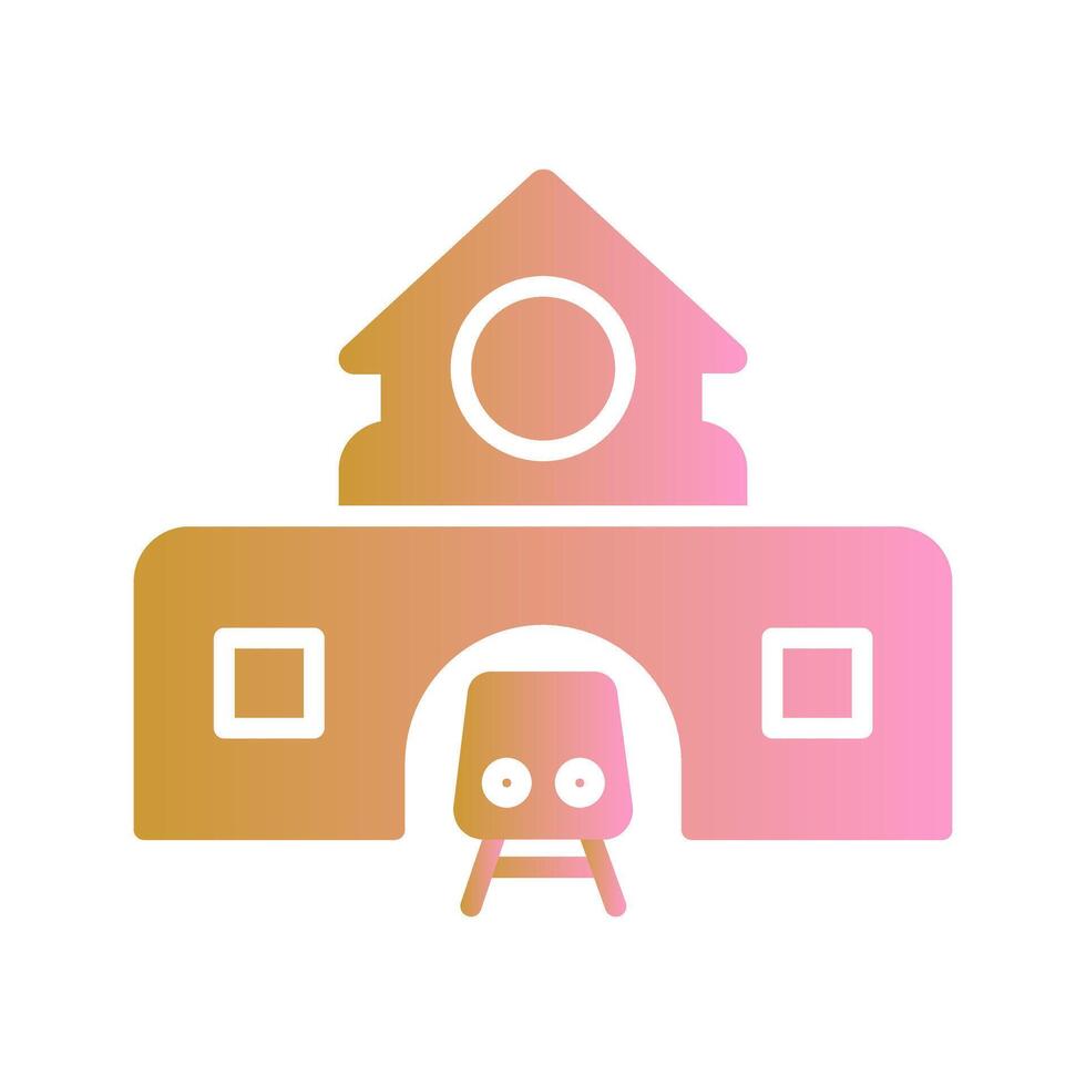 Train Station Icon Design vector