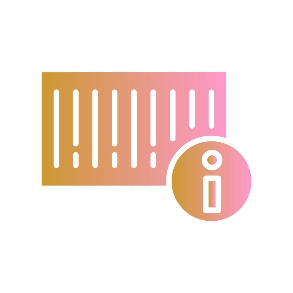 Barcode Product Info Icon Design vector