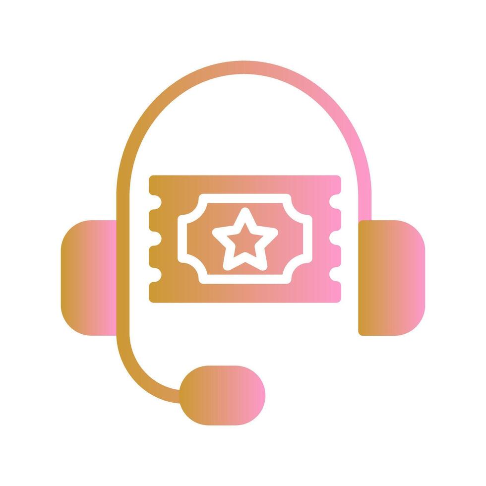 Support Ticket Icon Design vector