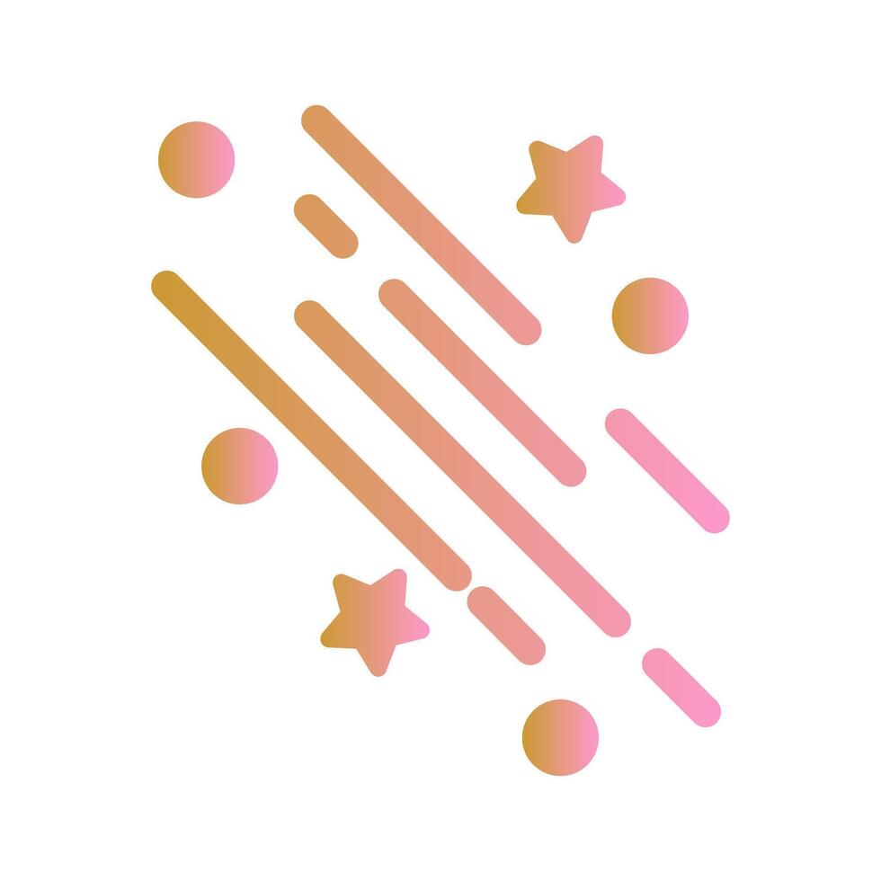 Party Streamers Icon Design vector