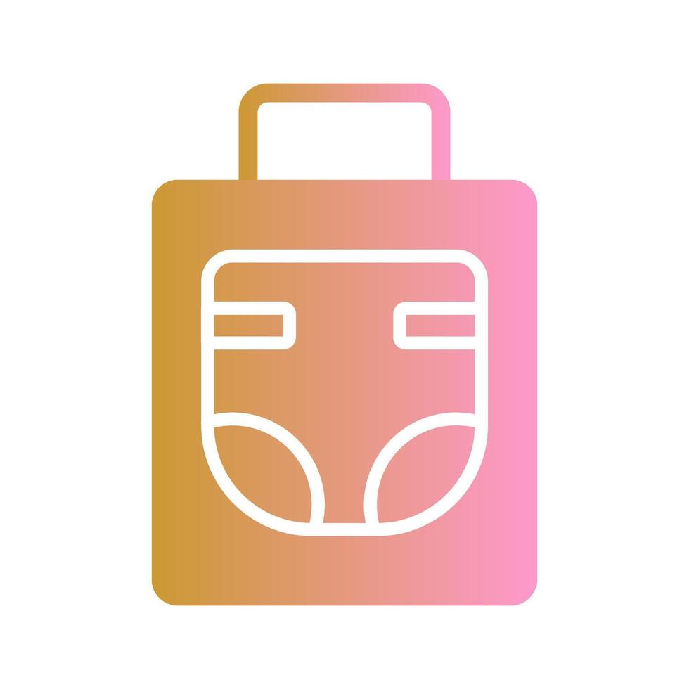Diaper Bag Icon Design vector