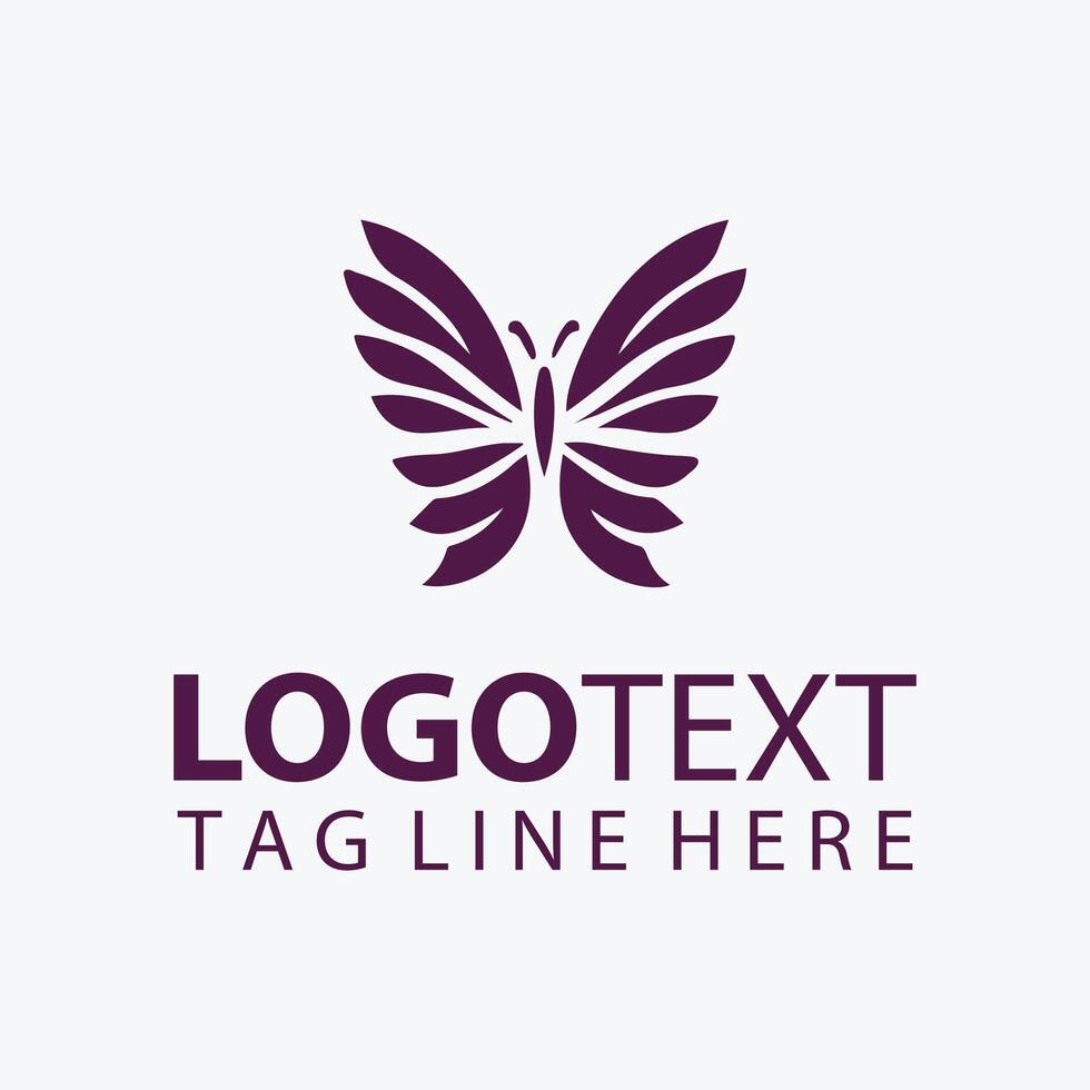 Luminous Butterfly logo vector