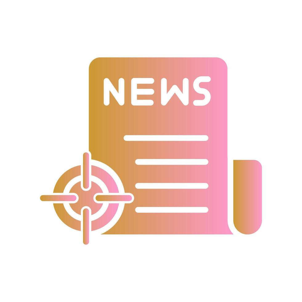 News Scoop Icon Design vector