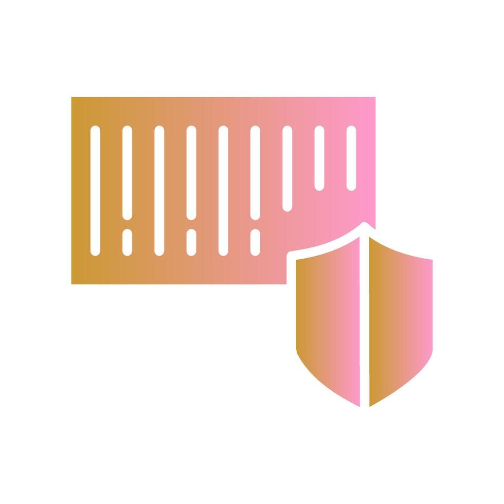 Barcode Security Icon Design vector