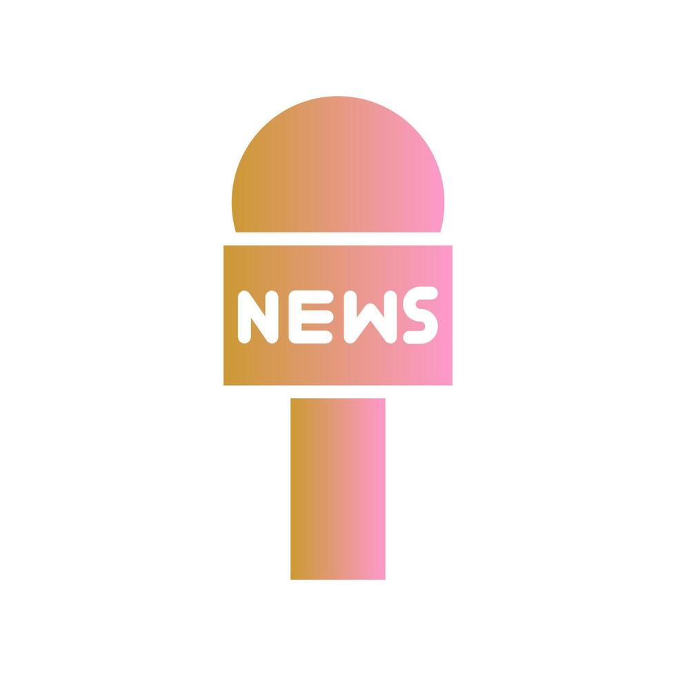 News Microphone Icon Design vector