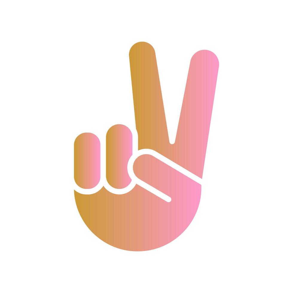 Victory Hand Icon Design vector