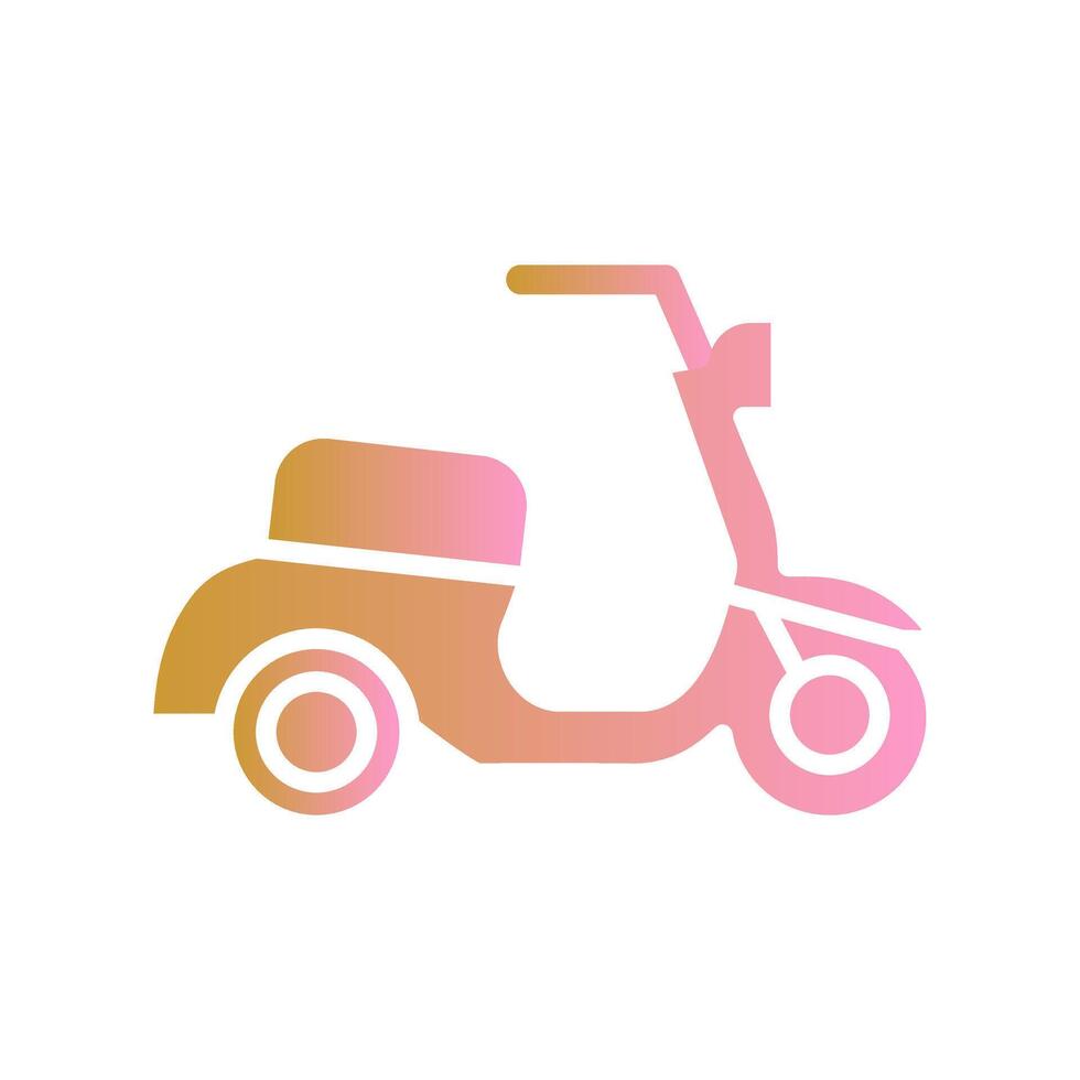 Motor Scooter Icon Design vector