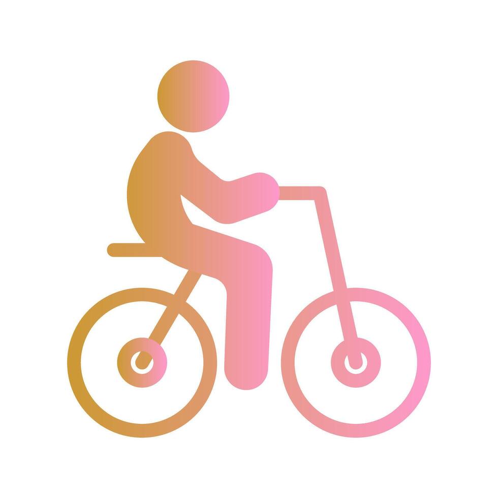 Person Biking Icon Design vector