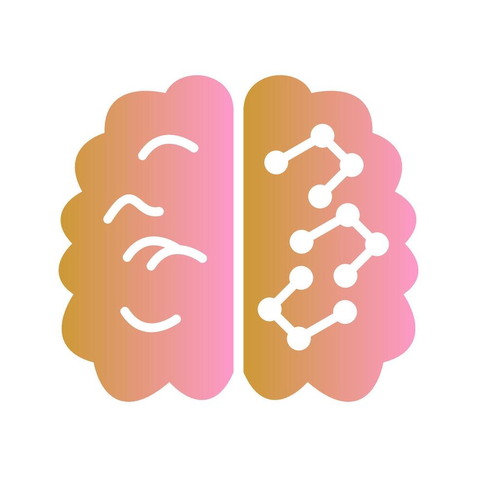 Machine Learning Icon Design vector