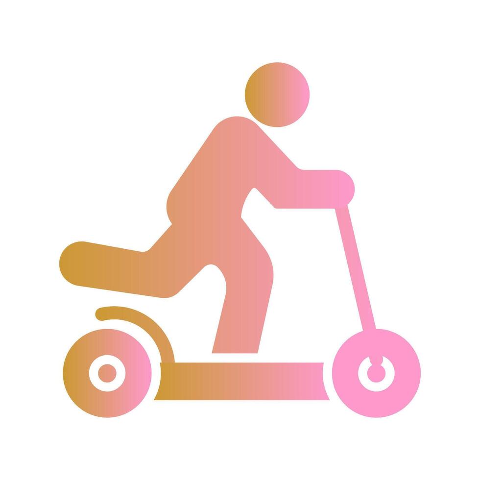 Kick Scooter Icon Design vector
