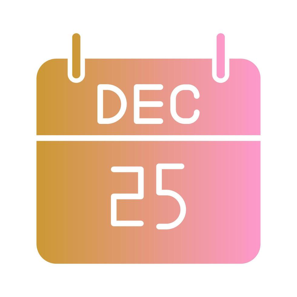 25 December Icon Design vector