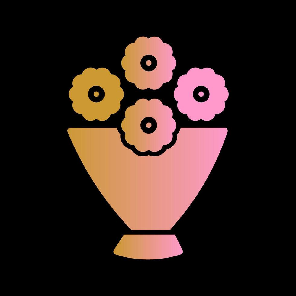 Flower Bouquet Icon Design vector