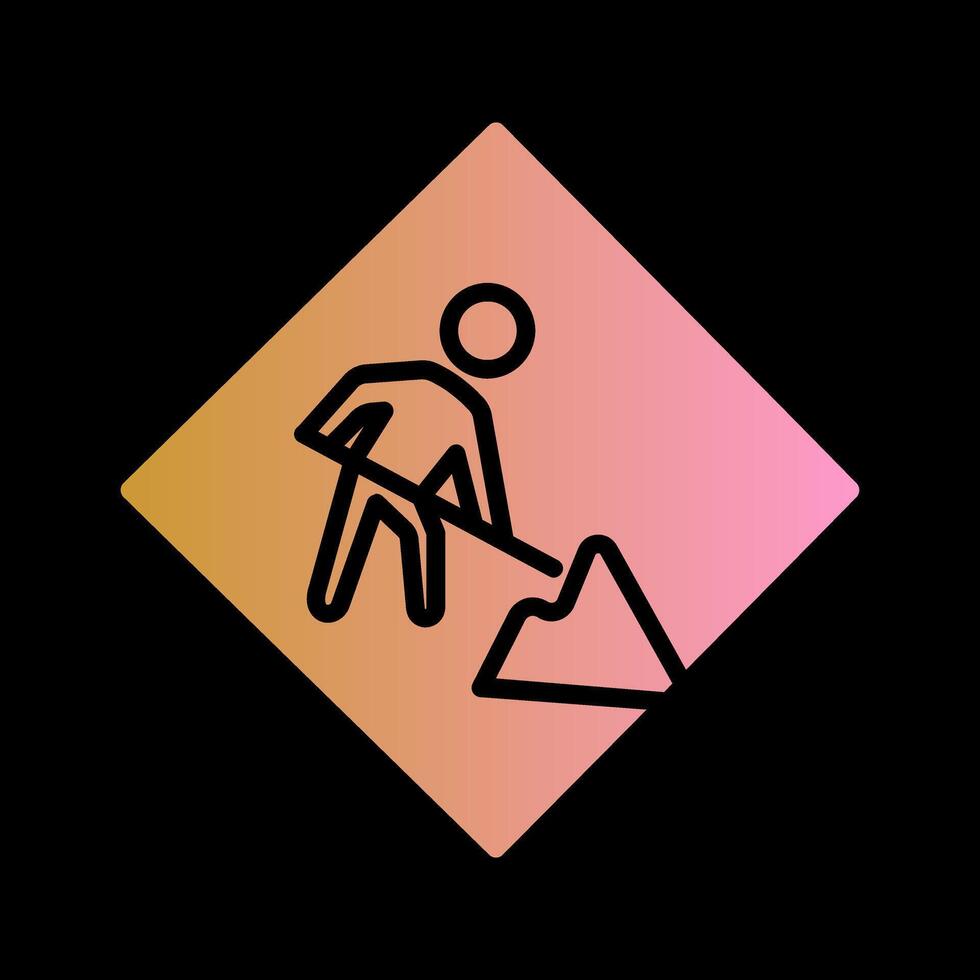 Construction Sign Icon Design vector