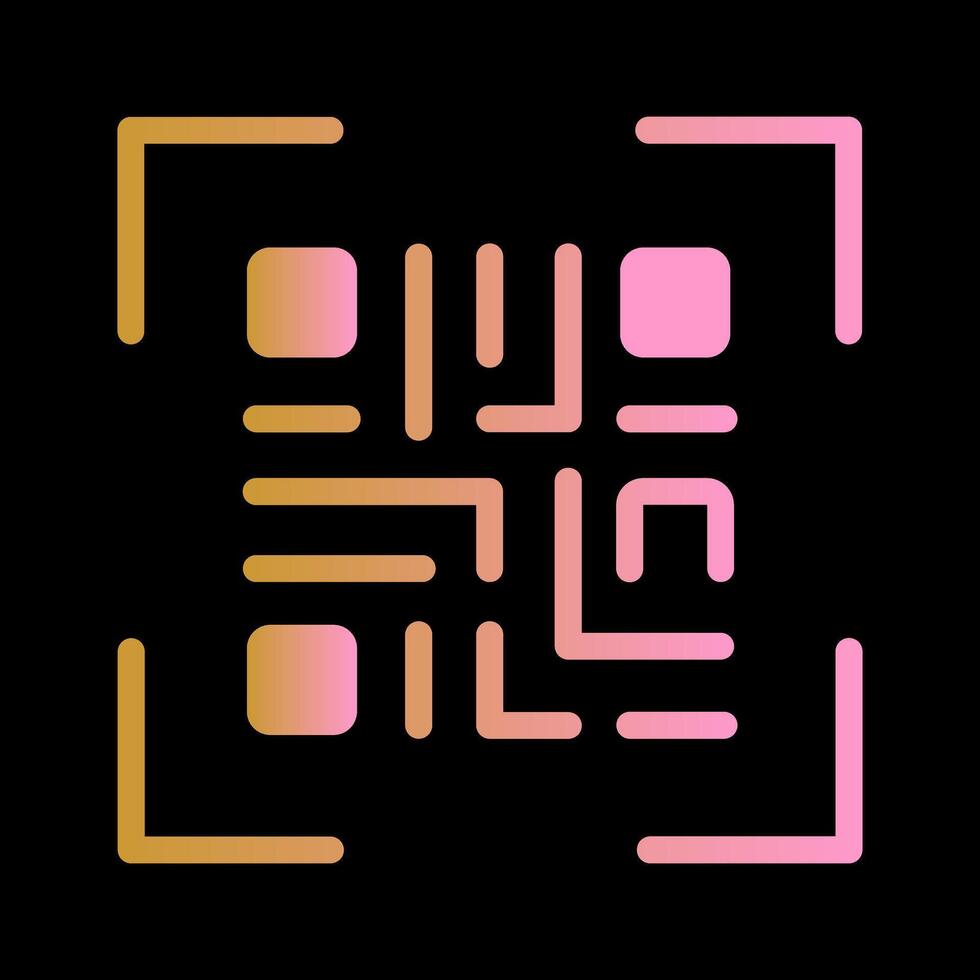 qr código generador icono diseño vector