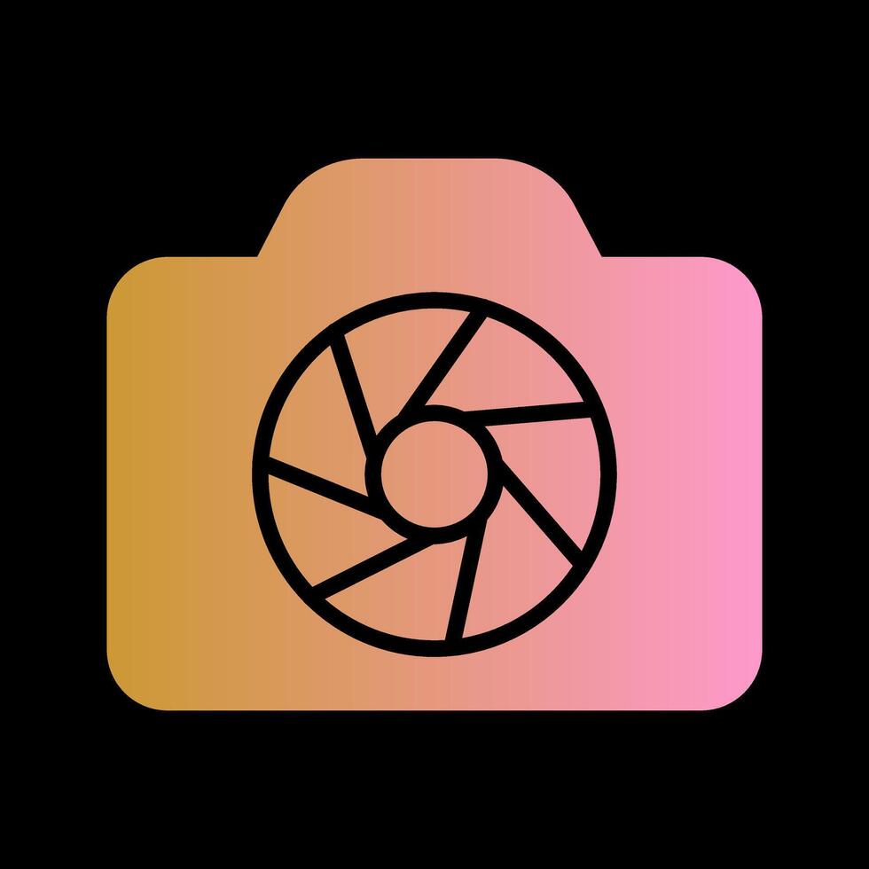 Lens Magic Icon Design vector