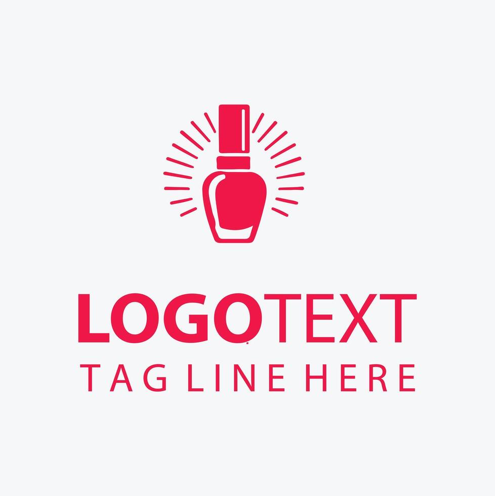 Luxury Tips Nail Beauty Logo vector